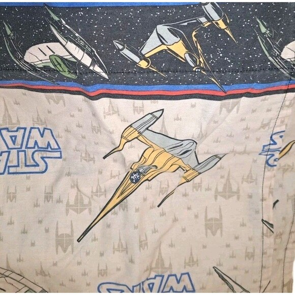 Star Wars Naboo Starfighter Twin Flat & Fitted Sheets  Phantom Menace - Picture 2 of 3